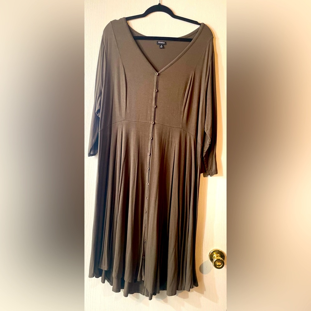 Olive Green Dress
